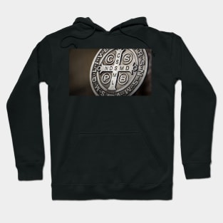 Saint Benedict Cross medallion photograph Hoodie